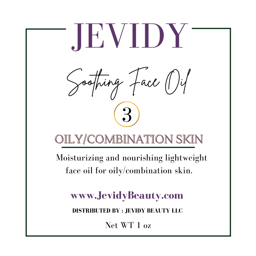 Jevidy Face Oil for Oily/Combination Skin face moisturizer 