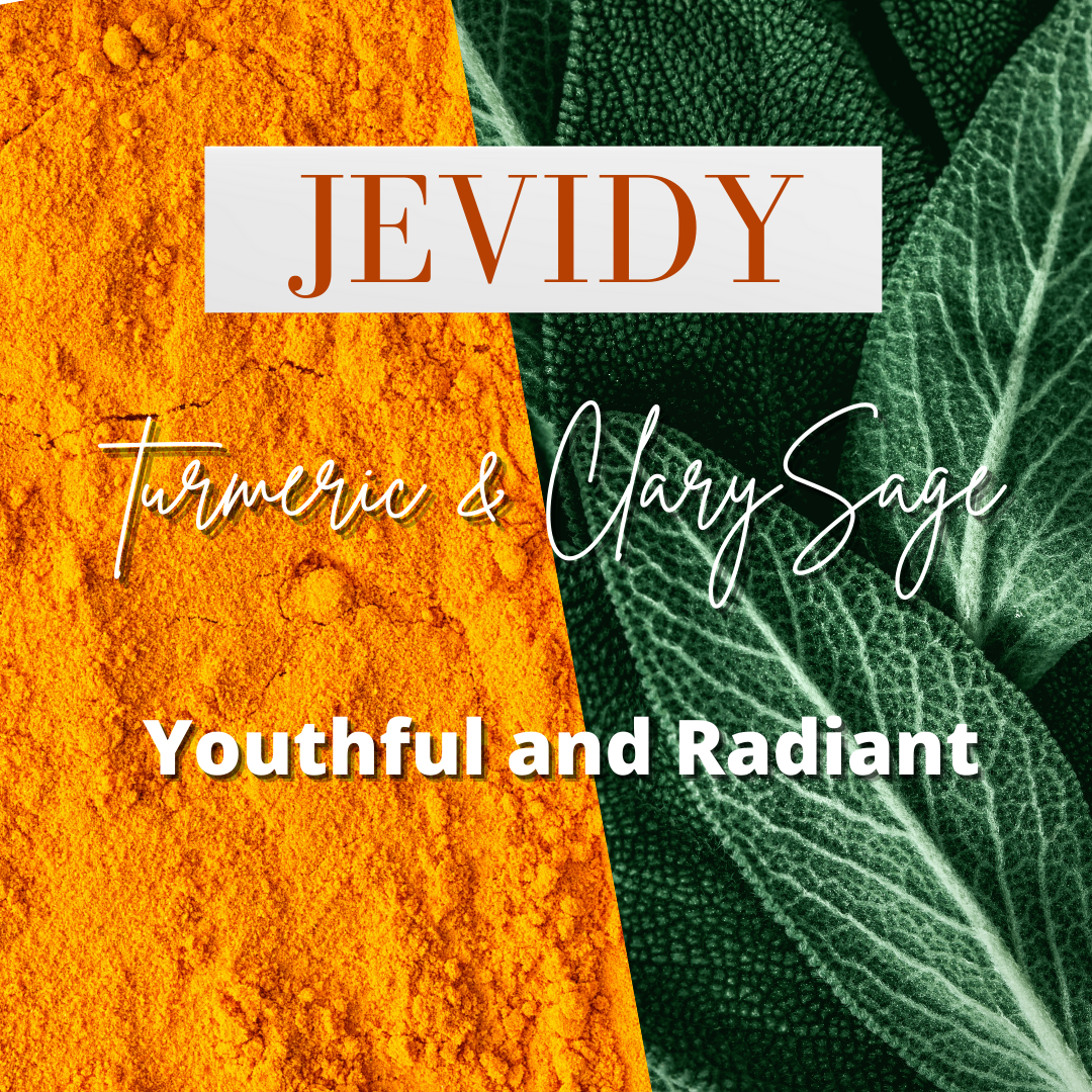 Jevidy Turmeric + Clary Sage Body Wash and Body Scrub
